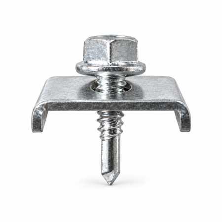 Clema cu surub autoforant zincat pentru prindere panouri bordurate M6.3 x 25 mm